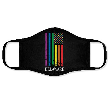 Discover Delaware Pride Month Pride Flag LGBT Community LGB Face Masks