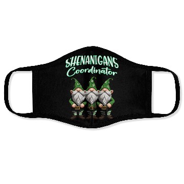 Discover Shenanigans Squad Gnomes St Patrick's Day Face Masks