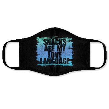 Discover Snacks Are My Love Language Face Masks