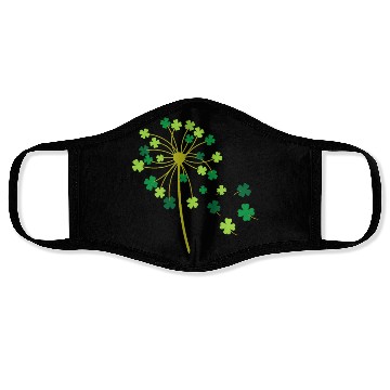 Discover ST PATRICKS DAY DANELION Face Masks