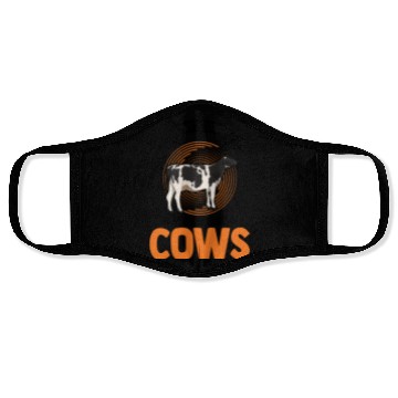 Discover Cow Gift Farmer Cattle Breeder Cows Face Masks