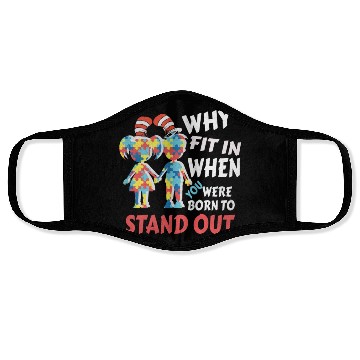 Discover Why Fit In Autism Awareness Doctor Teacher Face Masks