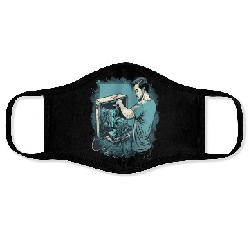 Discover AV Technician Wall-Mounted Screen Projector Face Masks