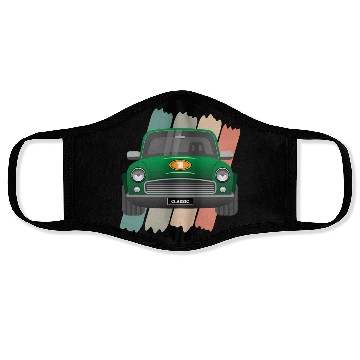 Discover Classic Car Racing Green Face Masks
