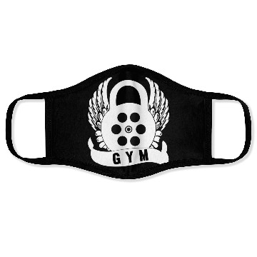 Discover Free gym typography Face Masks design