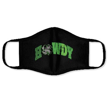 Discover Howdy Western St Patricks Day Face Masks