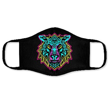 Discover IdyllBeast Neon Wolf Face Masks