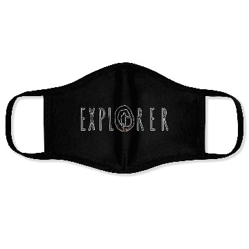 Discover Explorer pathfinder minimalist Classic design Face Masks