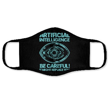 Discover AI Machine Learning Computer Geek Technology Robot Face Masks