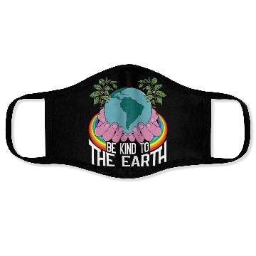Discover Be Kind To The Earth Rainbow Natural Environment Face Masks