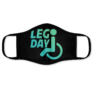 Discover Leg Day Handicapped Wheelchair 22 Face Masks