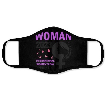 Discover International Women's Day Embrace Equity 8 March Face Masks