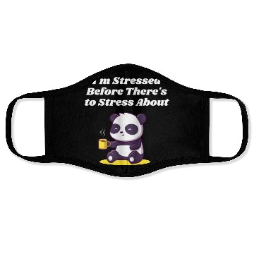 Discover Im Stressed Before Stress Introvert Nerd Antisocia Face Masks