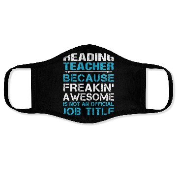 Discover Reading Teacher Face Masks - Freaking Awesome Gift It
