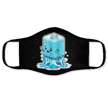 Discover Cute happy kawaii melting ice Face Masks