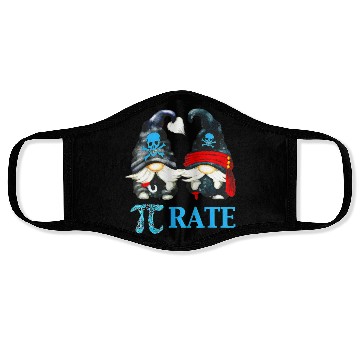 Discover Funny Pirate Gnome Octopus Pi Day Symbol For Math Face Masks