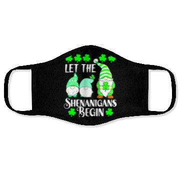 Discover Funny St Patricks Day Let the Shenanigans Begin Gn Face Masks