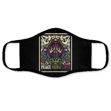 Discover Psychedelic music Face Masks