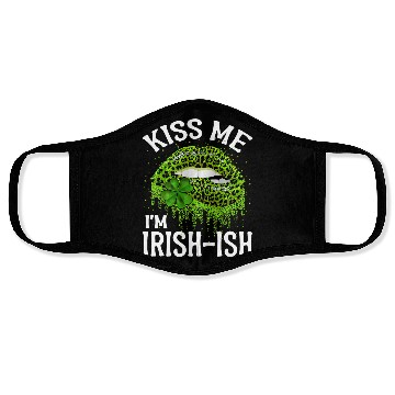 Discover Kiss Me I'm Irish Lips Sexy St Patricks Day Face Masks
