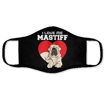 Discover I Love Me Mastiff Face Masks