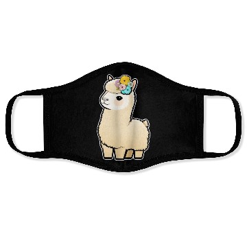 Discover Floral Llama Face Masks