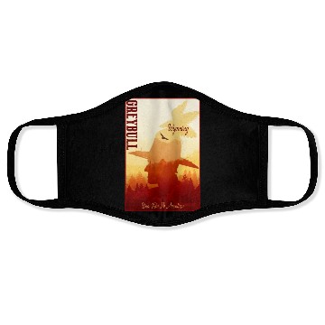 Discover Greybull Wyoming wild west town Face Masks