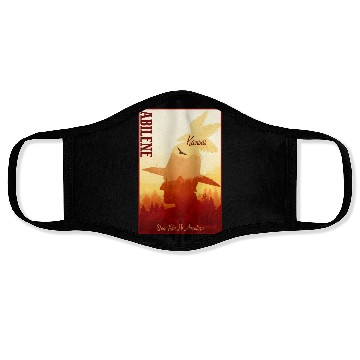 Discover Abilene Kansas wild west town Face Masks