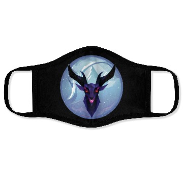 Discover Gothic Deer Goat Red Eyes Face Masks