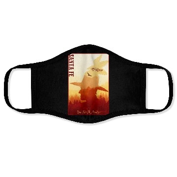 Discover Santa Fe New Mexico wild west town Face Masks