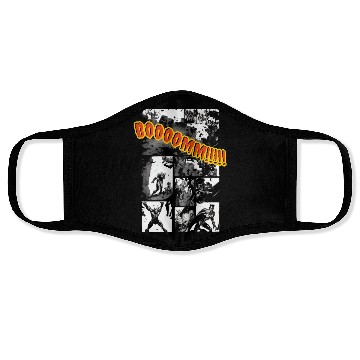 Discover Comic page of super hero magazine Face Masks