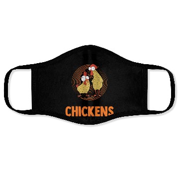 Discover Chickens Chicken Farm Farmer Face Masks