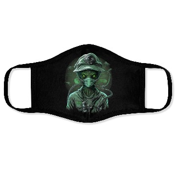 Discover Alien Nurse Stethoscope Syringe UFO Face Masks