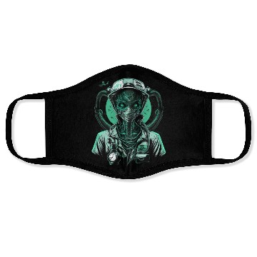 Discover Alien Nurse Stethoscope Syringe UFO Face Masks