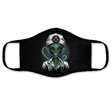 Discover Alien Nurse Stethoscope Syringe UFO Face Masks