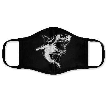 Discover Shark Fish Sharkfish Great White Shark Face Masks