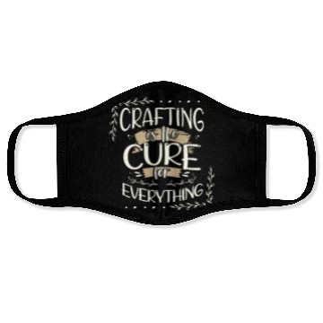 Discover Crafter Gift Cats are the Cure for Everything Face Masks