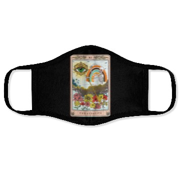 Discover Retro Skeleton Riding Cloud The Audacity Tarot Car Face Masks