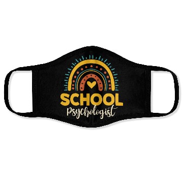 Discover Cute School Psychologist Outfit Student Support Face Masks