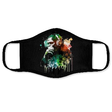 Discover Banksy DJ Monkey Thinker Face Masks