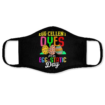 Discover Easter Colorful Egg Dye Rabbit Egg Hunt Face Masks