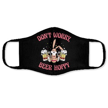 Discover Easter Bunnies Beer Drinking Holiday Rabbit Face Masks