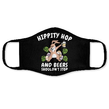 Discover Easter Bunnies Beer Drinking Holiday Rabbit Face Masks