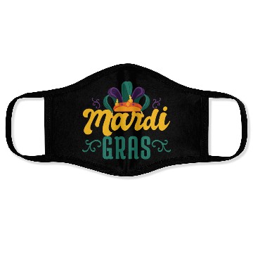 Discover Mardi Gras Retro Vintage Mardi Gras Face Masks