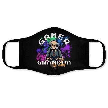 Discover Gamer Grandpa Face Masks