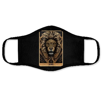 Discover Leo Astrology Sign Lion Zodiac Tarot Card Occult W Face Masks