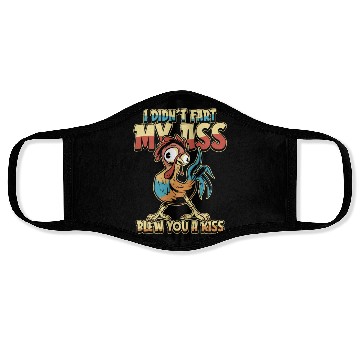 Discover Rooster Cock Humor Face Masks