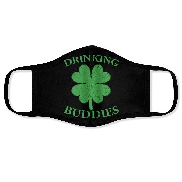 Discover Drinking Buddies Irish St Patricks Day Beer Drunk Face Masks