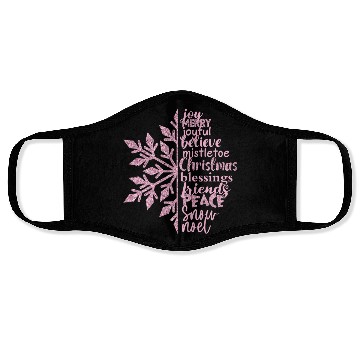 Discover Christmas Snowflake Sublimation Face Masks