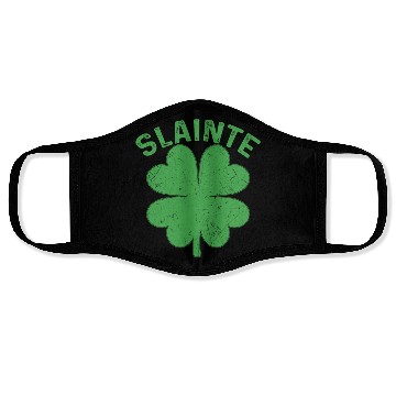 Discover Slainte Beer Drinking Irish St Patricks Day Face Masks