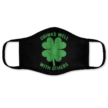 Discover Drinks Well With Others Irish St Patricks Day Beer Face Masks